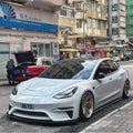 Robot Craftsman Tesla Model 3 "Crypton" Front Bumper & Front Lip Aftermarket Carbon Fiber Part / Bodykit - Robot Bodykits