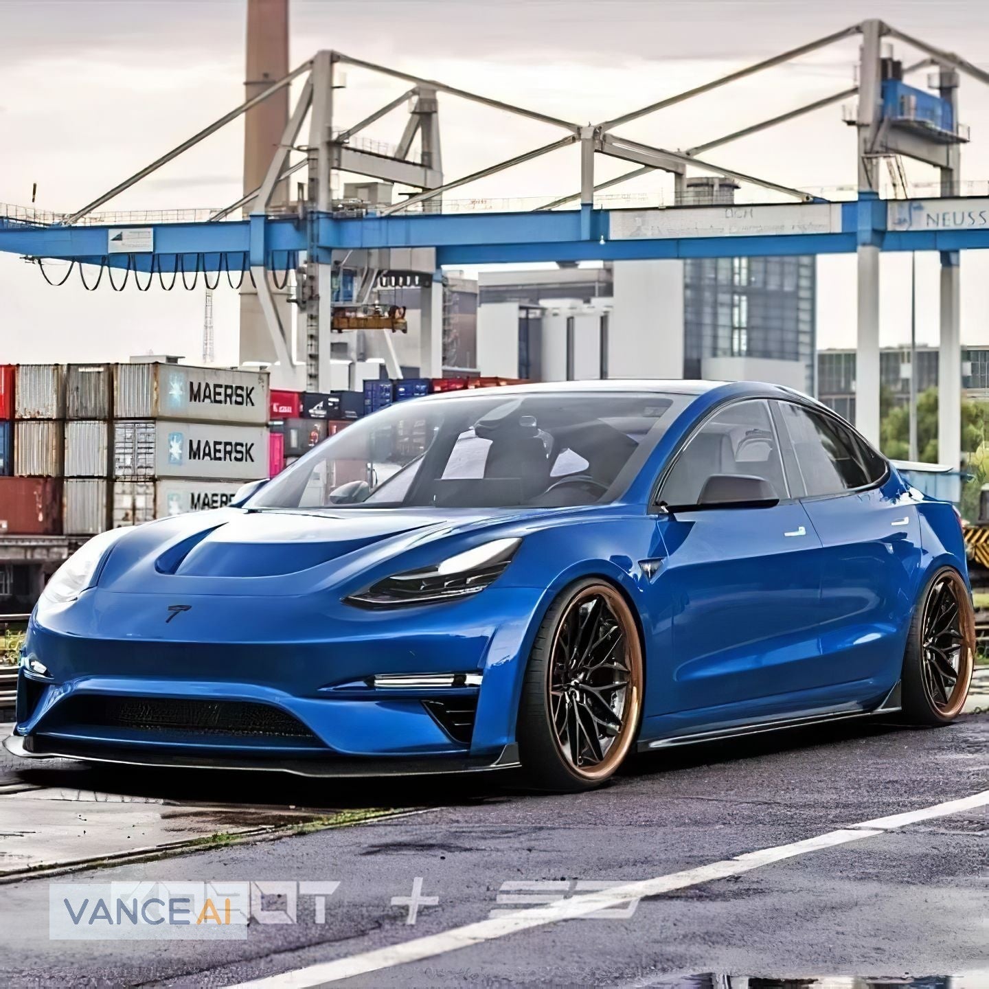 Robot Craftsman Tesla Model 3 