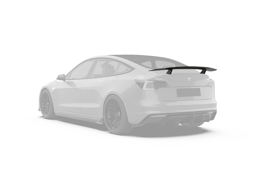 Robot Craftsman Tesla Model 3 "Crypton" GT Spoiler Aftermarket Carbon Fiber Part / Bodykit - Robot Bodykits