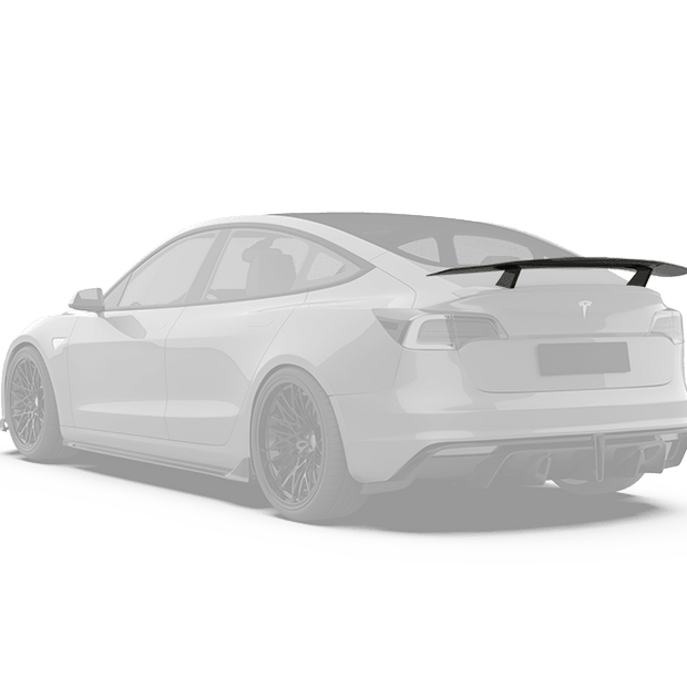 Robot Craftsman Tesla Model 3 "Crypton" GT Spoiler Aftermarket Carbon Fiber Part / Bodykit - Robot Bodykits