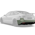 Robot Craftsman Tesla Model 3 "Crypton" Rear Bumper & Diffuser Aftermarket Carbon Fiber Part / Bodykit - Robot Bodykits