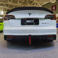 Robot Craftsman Tesla Model 3 "Crypton" Rear Bumper & Diffuser Aftermarket Carbon Fiber Part / Bodykit - Robot Bodykits
