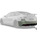 Robot Craftsman Tesla Model 3 "Crypton" Rear Bumper & Diffuser Aftermarket Carbon Fiber Part / Bodykit - Robot Bodykits