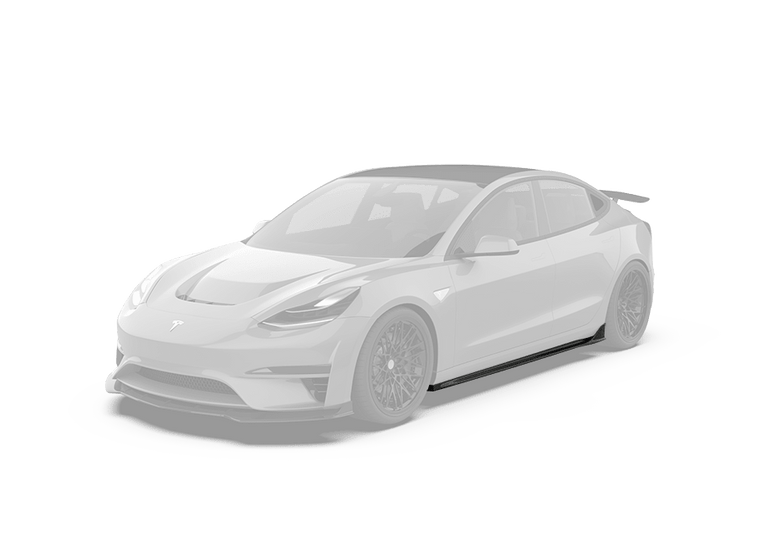 Robot Craftsman Tesla Model 3 "Crypton" Side Skirts Aftermarket Carbon Fiber Part / Bodykit - Robot Bodykits