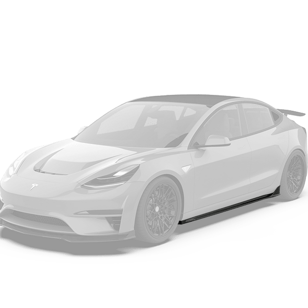 Robot Craftsman Tesla Model 3 "Crypton" Side Skirts Aftermarket Carbon Fiber Part / Bodykit - Robot Bodykits