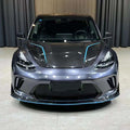 Robot Craftsman Tesla Model 3 “HACKER” Front Bumper & Front Lip (2017–2023 pre-facelift) Aftermarket Carbon Fiber Part / Bodykit - Robot Bodykits