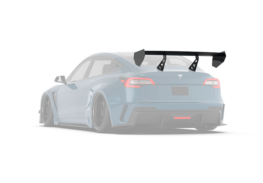 Robot Craftsman Tesla Model 3 “HACKER” GT Wing Aftermarket Carbon Fiber Part / Bodykit - Robot Bodykits