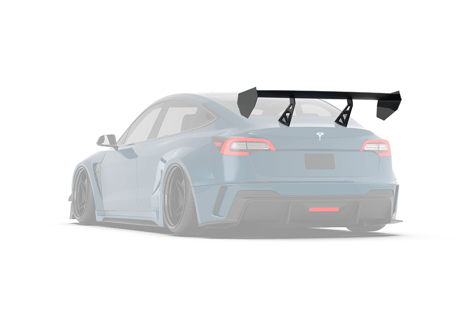 Robot Craftsman Tesla Model 3 “HACKER” GT Wing Aftermarket Carbon Fiber Part / Bodykit - Robot Bodykits
