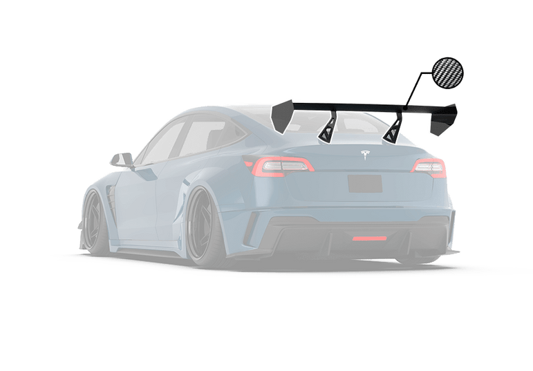 Robot Craftsman Tesla Model 3 “HACKER” GT Wing Aftermarket Carbon Fiber Part / Bodykit - Robot Bodykits