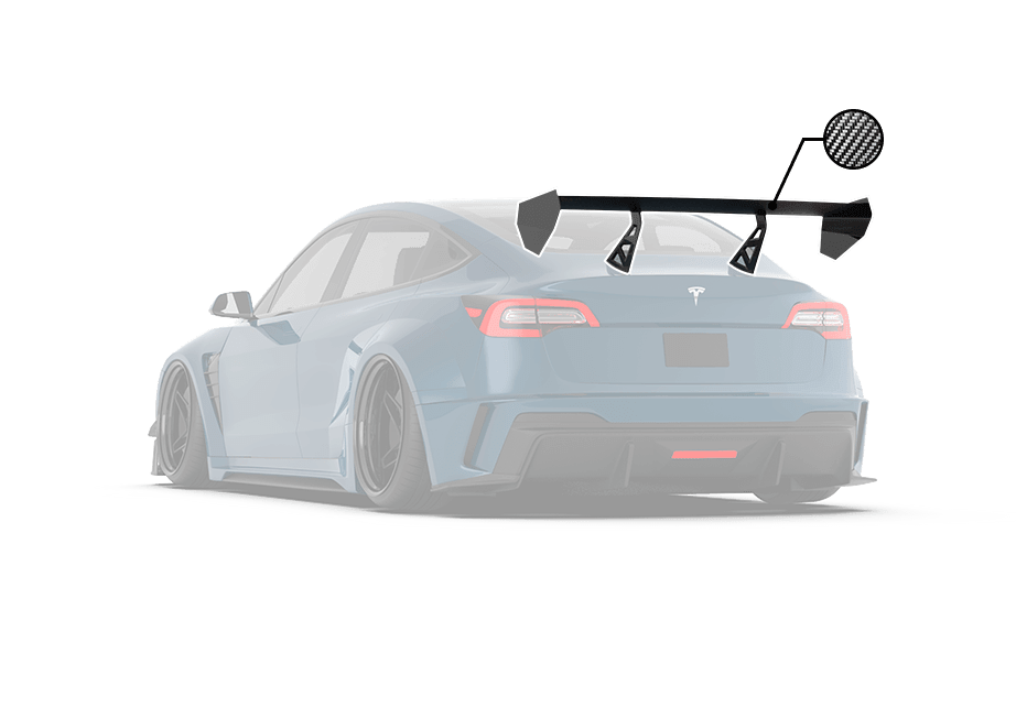 Robot Craftsman Tesla Model 3 “HACKER” GT Wing Aftermarket Carbon Fiber Part / Bodykit - Robot Bodykits