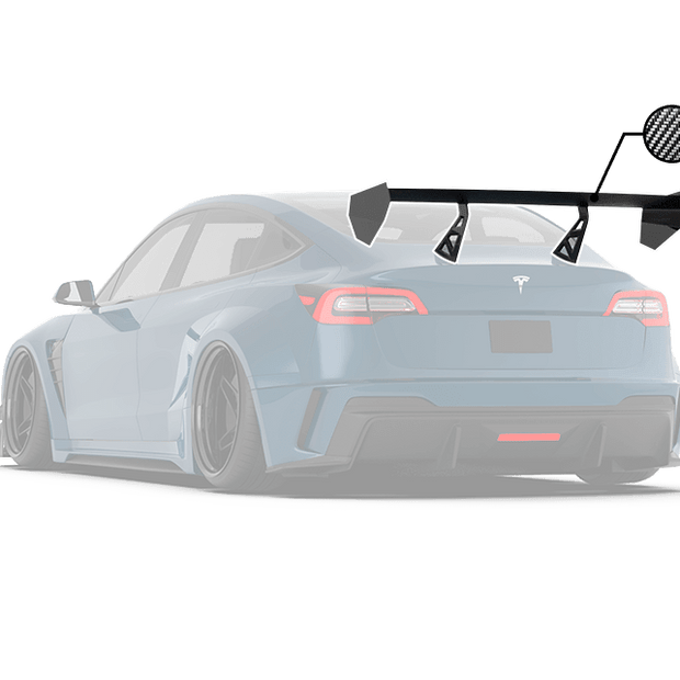 Robot Craftsman Tesla Model 3 “HACKER” GT Wing Aftermarket Carbon Fiber Part / Bodykit - Robot Bodykits