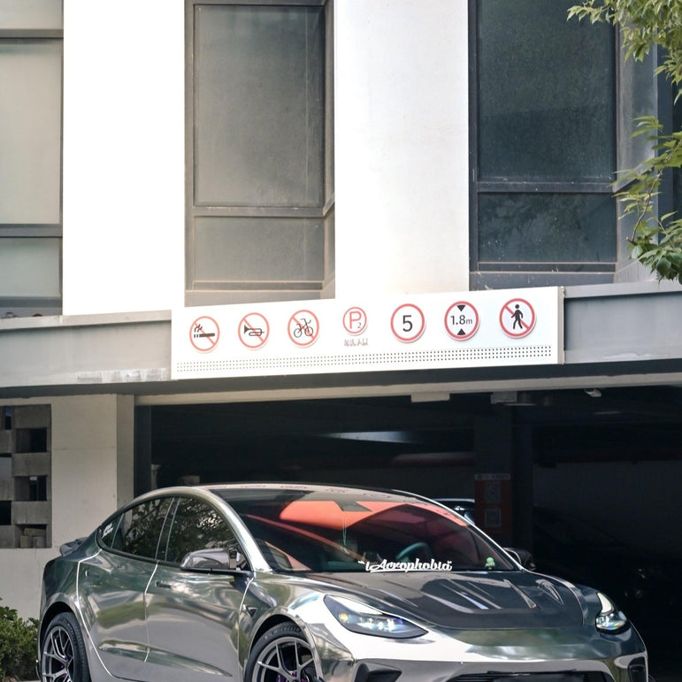 Robot Craftsman Tesla Model 3 “HACKER” Narrowbody Fibre Glass Reinforced Plastic Complete Body Kit (FRP) Aftermarket Carbon Fiber Part / Bodykit - Robot Bodykits
