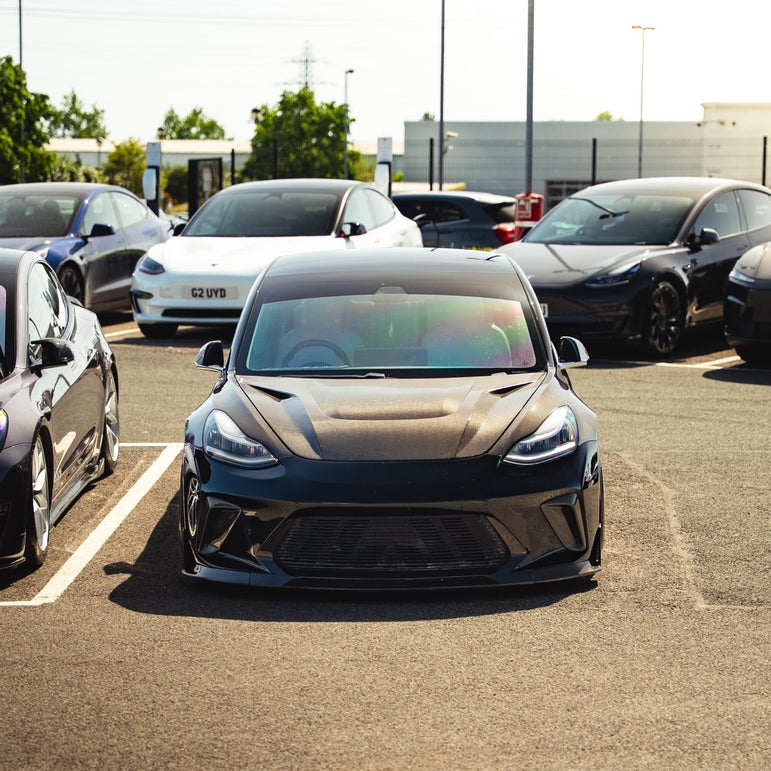 Robot Craftsman Tesla Model 3 “HACKER” Narrowbody Fibre Glass Reinforced Plastic Complete Body Kit (FRP) Aftermarket Carbon Fiber Part / Bodykit - Robot Bodykits