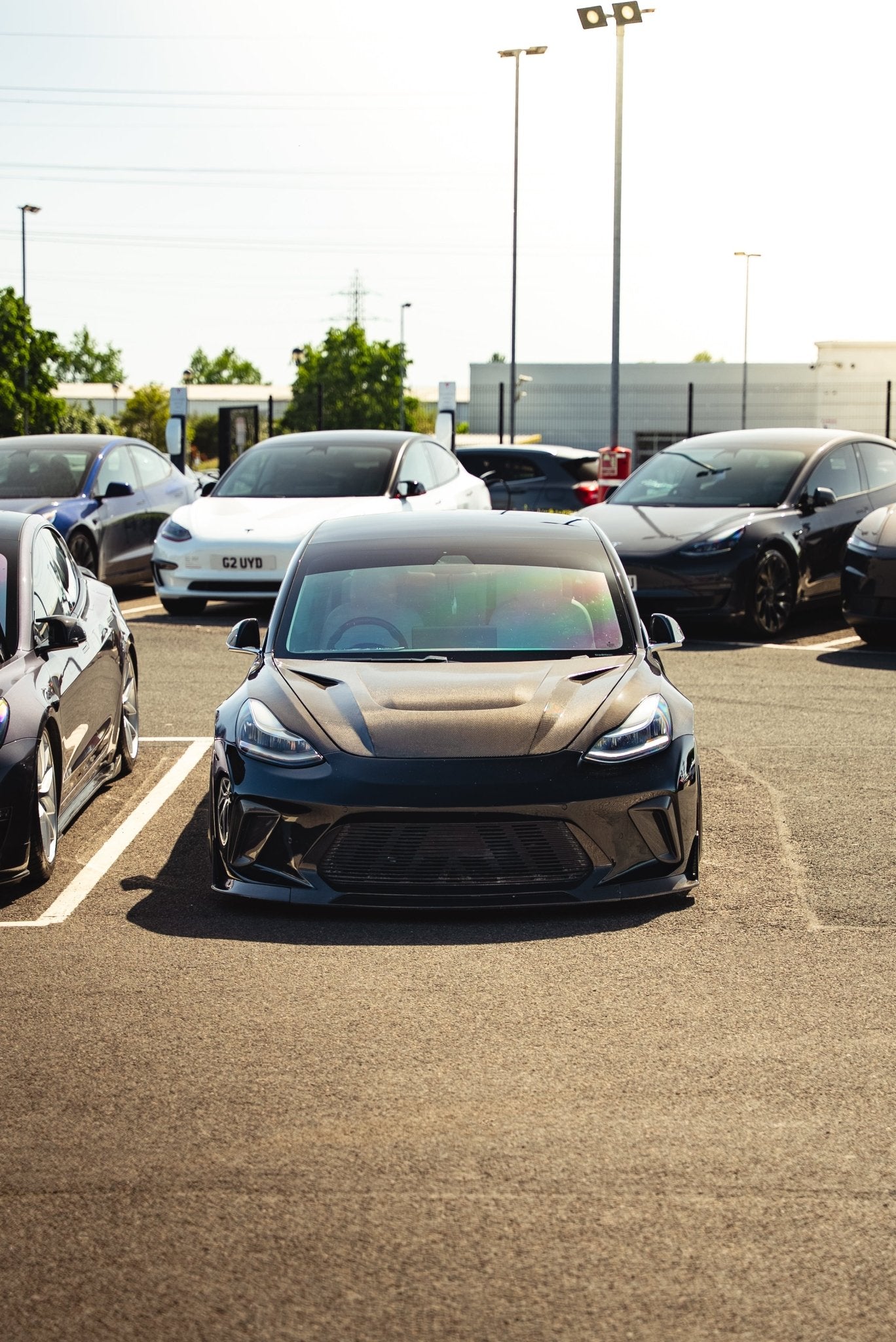 Robot Craftsman Tesla Model 3 “HACKER” Narrowbody Fibre Glass Reinforced Plastic Complete Body Kit (FRP) Aftermarket Carbon Fiber Part / Bodykit - Robot Bodykits
