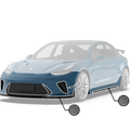Robot Craftsman Tesla Model 3 “HACKER” Narrowbody Fibre Glass Reinforced Plastic Complete Body Kit (FRP) Aftermarket Carbon Fiber Part / Bodykit - Robot Bodykits