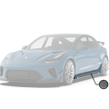 Robot Craftsman Tesla Model 3 “HACKER” Side Skirts (2017–2023 pre - facelift) Aftermarket Carbon Fiber Part / Bodykit - Robot Bodykits