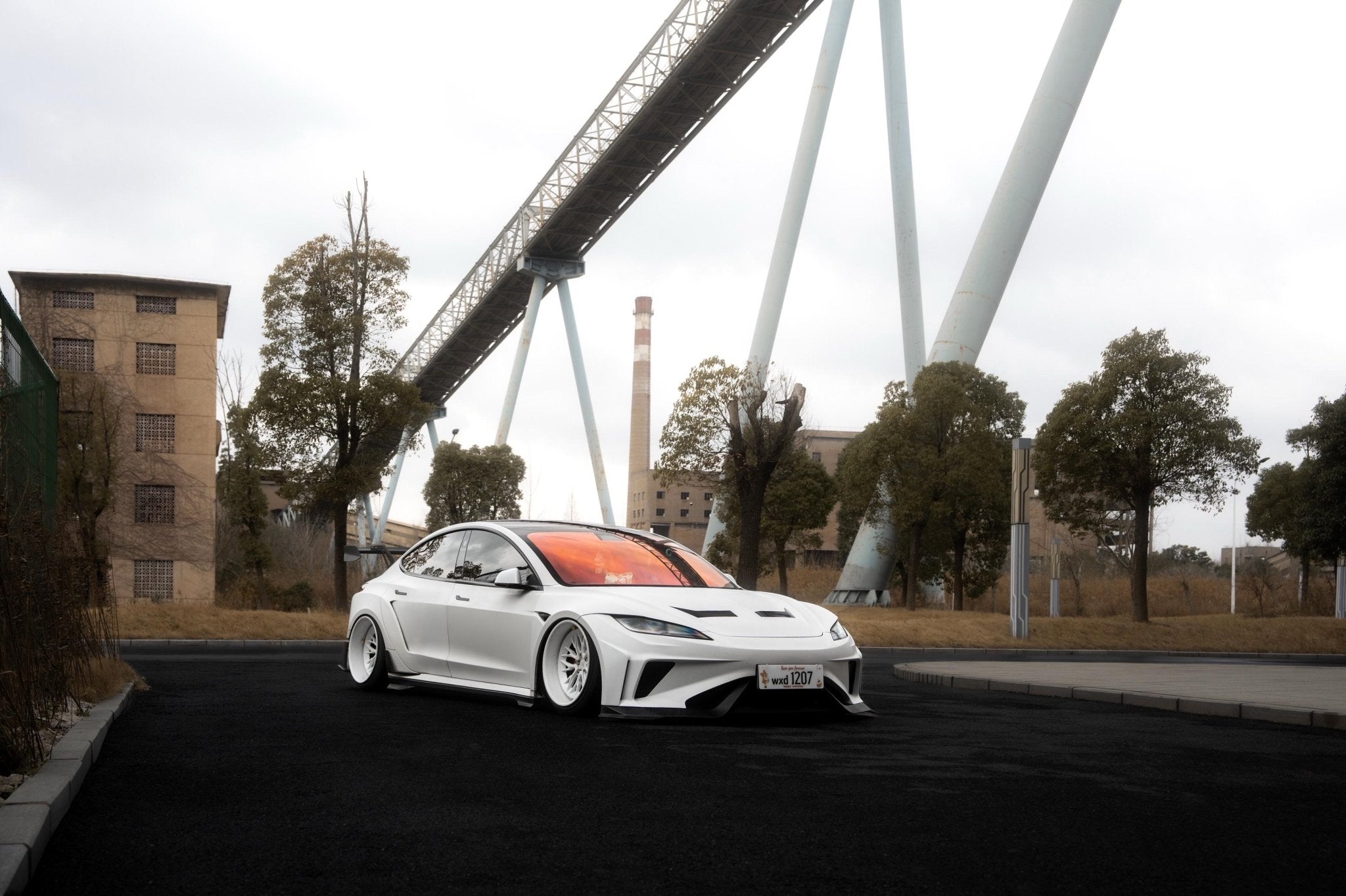 Robot Craftsman Tesla Model 3 Highland 2024+ “HACKER” Widebody FRP & Partial Carbon Full Kit Aftermarket Carbon Fiber Part / Bodykit - Robot Bodykits