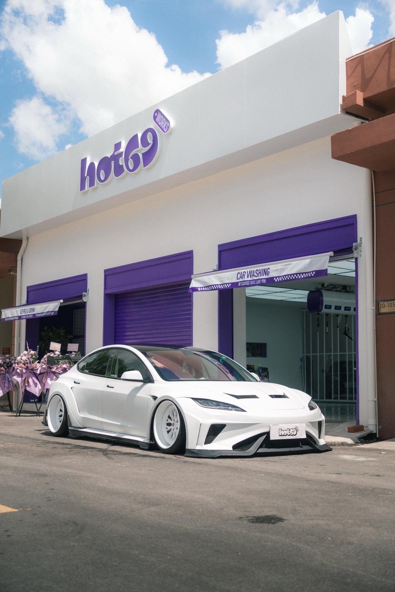 Robot Craftsman Tesla Model 3 Highland 2024+ “HACKER” Widebody FRP & Partial Carbon Full Kit Aftermarket Carbon Fiber Part / Bodykit - Robot Bodykits