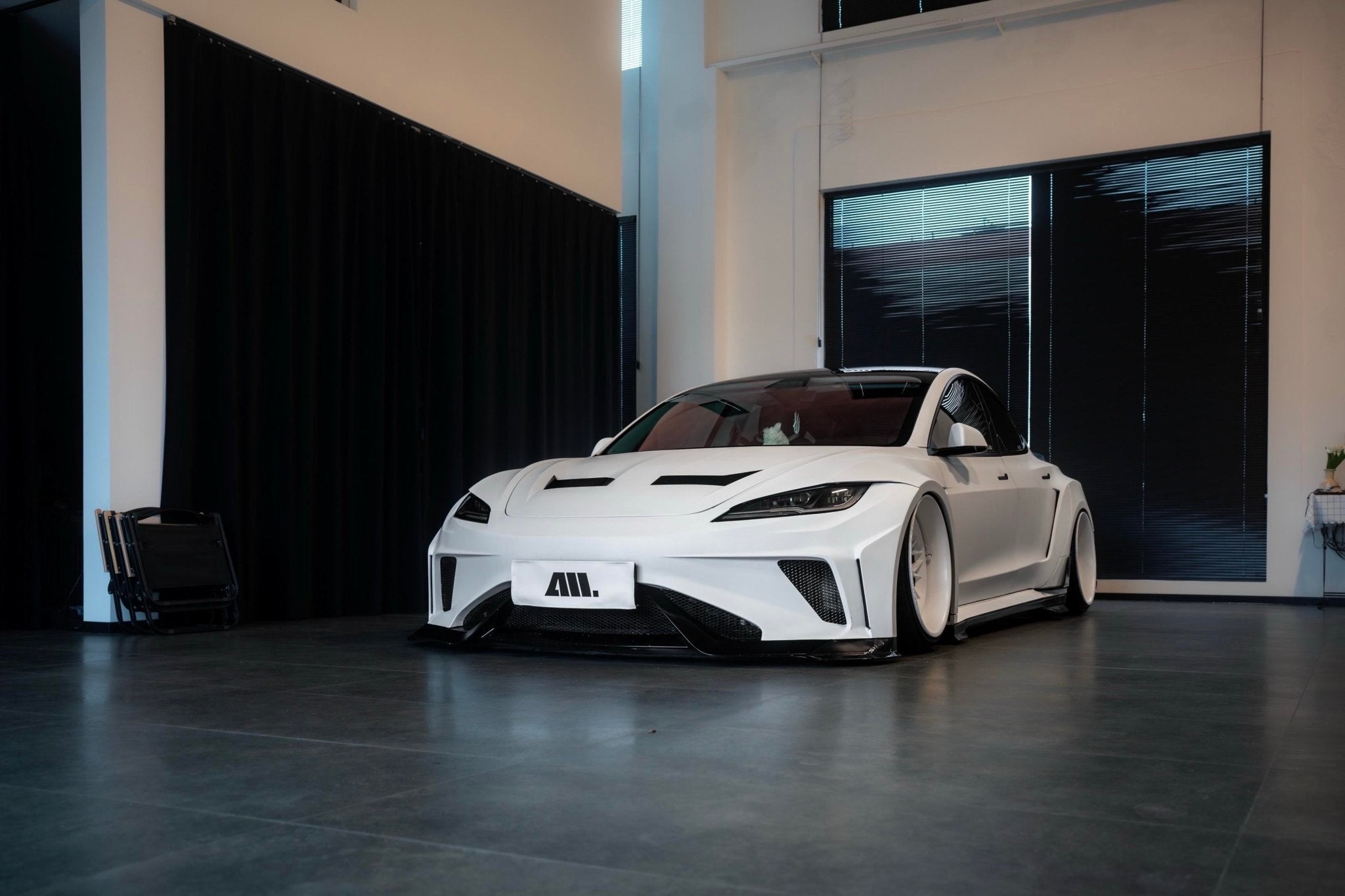 Robot Craftsman Tesla Model 3 Highland 2024+ “HACKER” Widebody FRP & Partial Carbon Full Kit Aftermarket Carbon Fiber Part / Bodykit - Robot Bodykits
