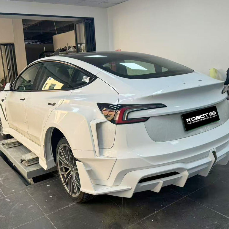 Robot Craftsman Tesla Model 3 Highland 2024+ “HACKER” Widebody FRP & Partial Carbon Full Kit Aftermarket Carbon Fiber Part / Bodykit - Robot Bodykits