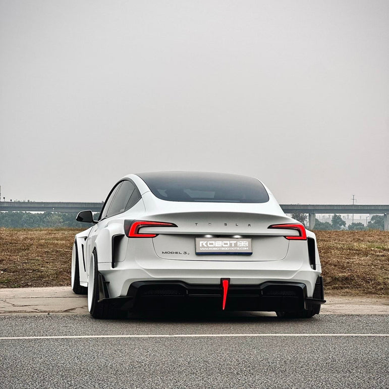 Robot Craftsman Tesla Model 3 Highland 2024+ “HACKER” Widebody FRP & Partial Carbon Full Kit Aftermarket Carbon Fiber Part / Bodykit - Robot Bodykits