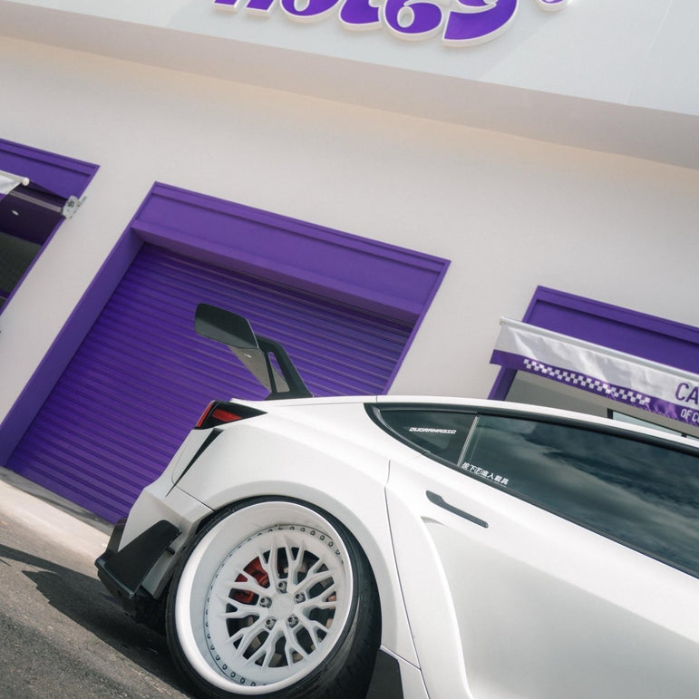Robot Craftsman Tesla Model 3 Highland 2024+ “HACKER” Widebody FRP & Partial Carbon Full Kit Aftermarket Carbon Fiber Part / Bodykit - Robot Bodykits