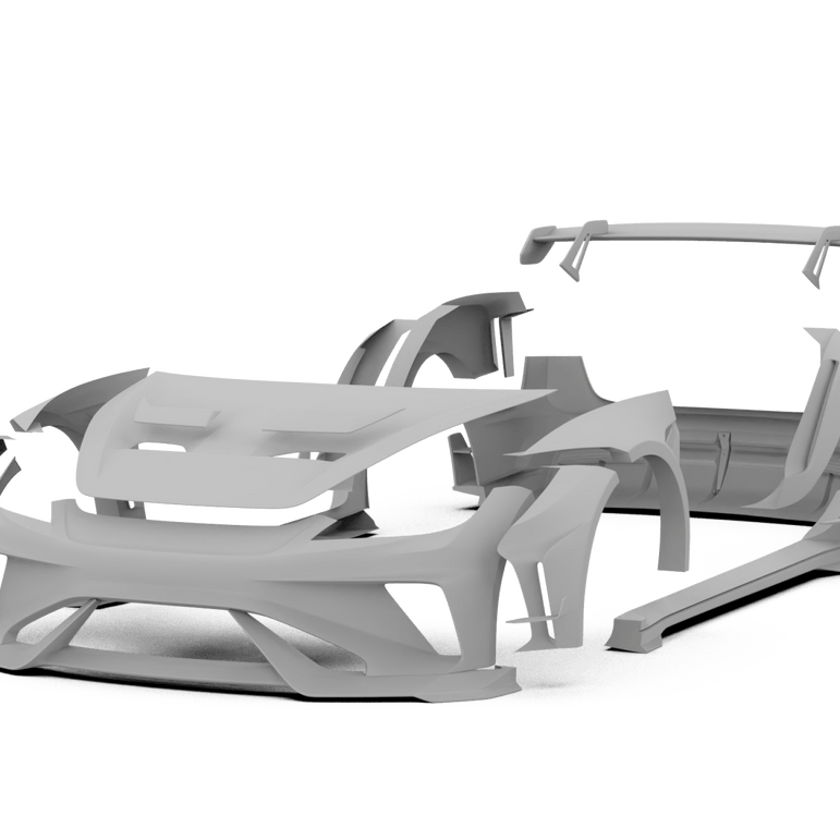 Robot Craftsman Tesla Model 3 Highland 2024+ “HACKER” Widebody FRP & Partial Carbon Full Kit Aftermarket Carbon Fiber Part / Bodykit - Robot Bodykits