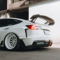 Robot Craftsman Tesla Model 3 Highland 2024+ “HACKER” Widebody FRP & Partial Carbon Full Kit Aftermarket Carbon Fiber Part / Bodykit - Robot Bodykits