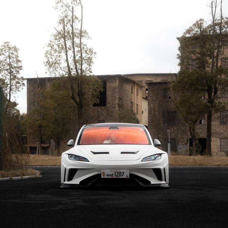 Robot Craftsman Tesla Model 3 Highland 2024+ “HACKER” Widebody FRP & Partial Carbon Full Kit Aftermarket Carbon Fiber Part / Bodykit - Robot Bodykits