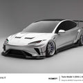 Robot Craftsman Tesla Model 3 Highland 2024+ “HACKER” Widebody FRP & Partial Carbon Full Kit Aftermarket Carbon Fiber Part / Bodykit - Robot Bodykits