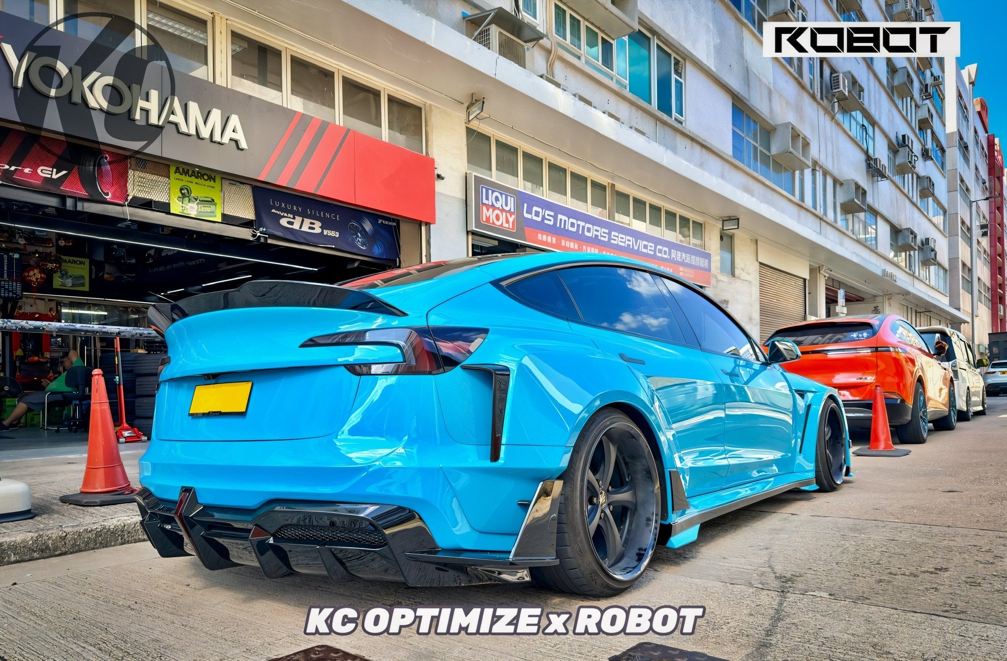 Robot Craftsman Tesla Model 3 Highland 2024+ “HACKER” Widebody FRP & Partial Carbon Full Kit Aftermarket Carbon Fiber Part / Bodykit - Robot Bodykits