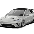 Robot Craftsman Tesla Model 3 Highland 2024+ “HACKER” Widebody FRP & Partial Carbon Full Kit Aftermarket Carbon Fiber Part / Bodykit - Robot Bodykits