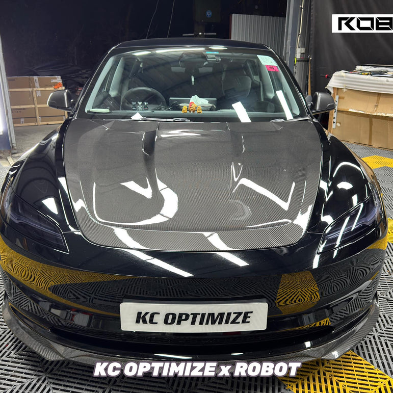 Robot Craftsman Tesla Model 3 Highland Bonnet / Hood Aftermarket Carbon Fiber Part / Bodykit - Robot Bodykits