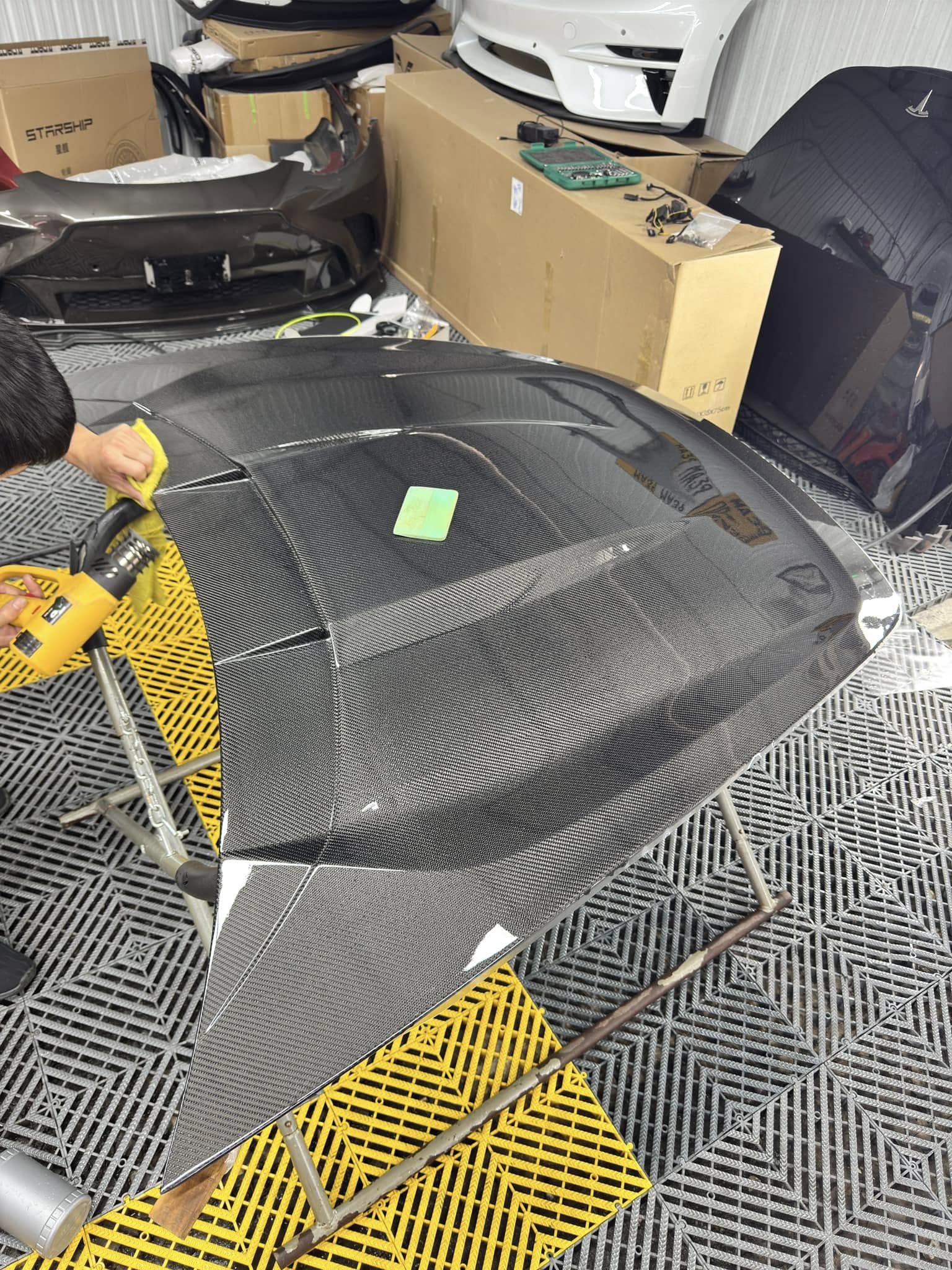 Robot Craftsman Tesla Model 3 Highland Bonnet / Hood Aftermarket Carbon Fiber Part / Bodykit - Robot Bodykits