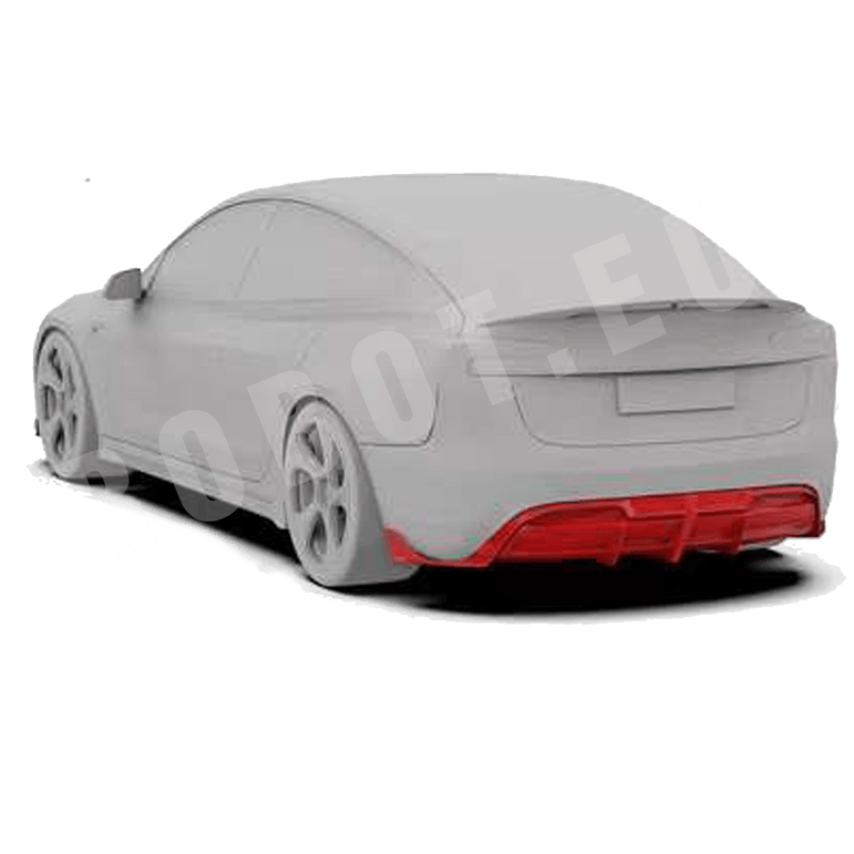 Robot Craftsman Tesla Model 3 Highland Diffuser Aftermarket Carbon Fiber Part / Bodykit - Robot Bodykits
