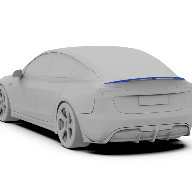 Robot Craftsman Tesla Model 3 Highland Ducktail Rear Spoiler Aftermarket Carbon Fiber Part / Bodykit - Robot Bodykits