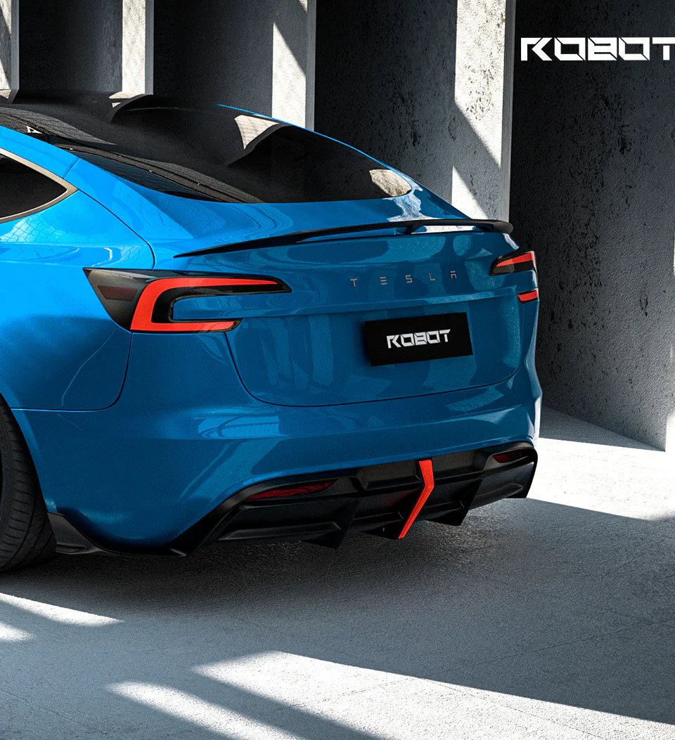 Robot Craftsman Tesla Model 3 Highland Ducktail Rear Spoiler Aftermarket Carbon Fiber Part / Bodykit - Robot Bodykits