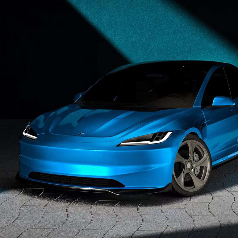 Robot Craftsman Tesla Model 3 Highland Front Splitter Aftermarket Carbon Fiber Part / Bodykit - Robot Bodykits