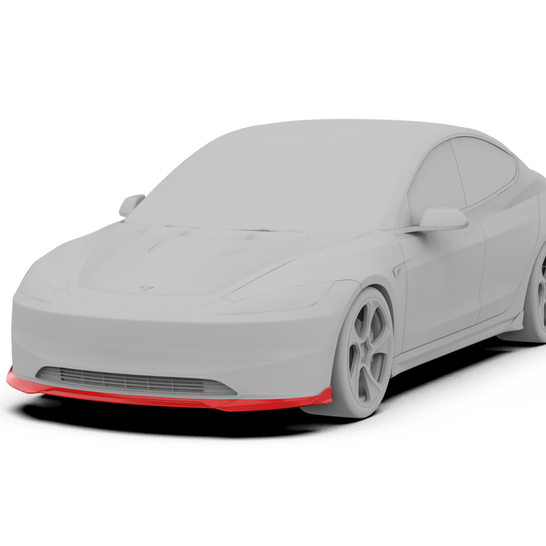 Robot Craftsman Tesla Model 3 Highland Front Splitter Aftermarket Carbon Fiber Part / Bodykit - Robot Bodykits