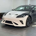 Robot Craftsman Tesla Model 3 Highland "HACKER" Front Bumper & Front Lip Aftermarket Carbon Fiber Part / Bodykit - Robot Bodykits