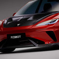 Robot Craftsman Tesla Model 3 Highland "HACKER" Hood / Bonnet Aftermarket Carbon Fiber Part / Bodykit - Robot Bodykits