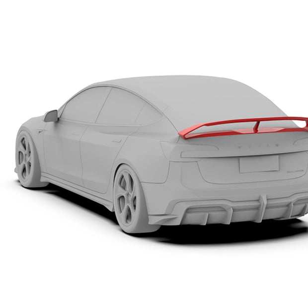 Robot Craftsman Tesla Model 3 Highland "Hacker" Spoiler Options Aftermarket Carbon Fiber Part / Bodykit - Robot Bodykits