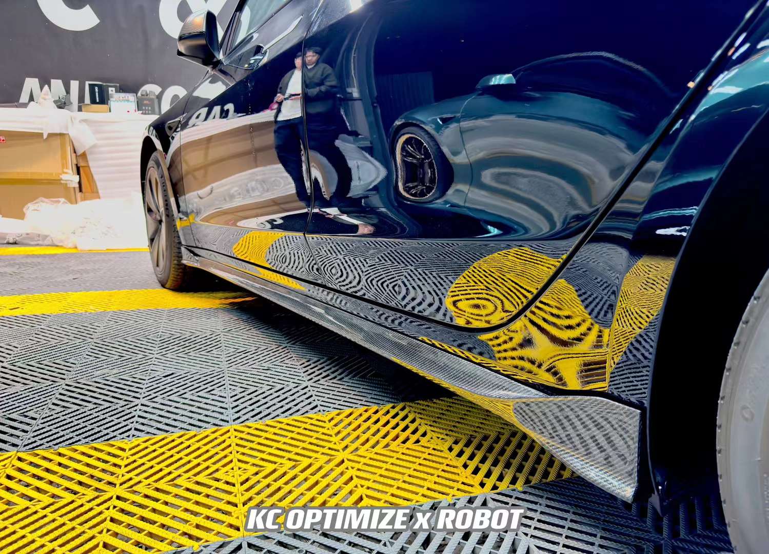 Robot Craftsman Tesla Model 3 Highland Side Skirts Aftermarket Carbon Fiber Part / Bodykit - Robot Bodykits