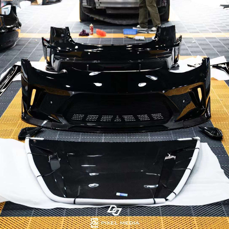 Robot Craftsman Tesla Model 3 Model Y “HACKER” Hood / Bonnet Aftermarket Carbon Fiber Part / Bodykit - Robot Bodykits