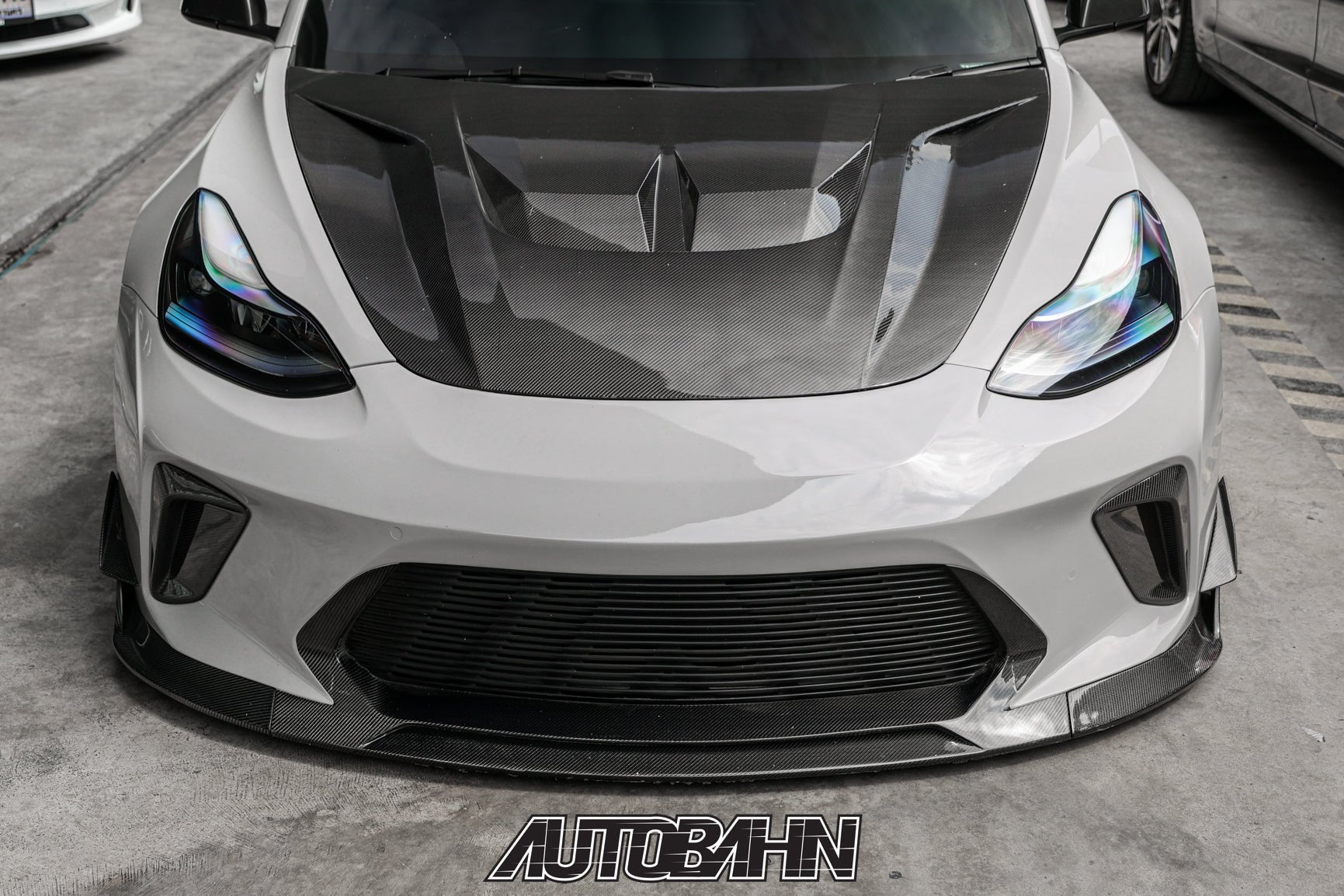 Robot Craftsman Tesla Model 3 Model Y “HACKER” Hood / Bonnet Aftermarket Carbon Fiber Part / Bodykit - Robot Bodykits