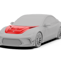 Robot Craftsman Tesla Model 3 Model Y “HACKER” Hood / Bonnet Aftermarket Carbon Fiber Part / Bodykit - Robot Bodykits
