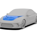 Robot Craftsman Tesla Model 3 Model Y “HACKER” Hood / Bonnet Aftermarket Carbon Fiber Part / Bodykit - Robot Bodykits