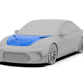 Robot Craftsman Tesla Model 3 Model Y “HACKER” Hood / Bonnet Aftermarket Carbon Fiber Part / Bodykit - Robot Bodykits