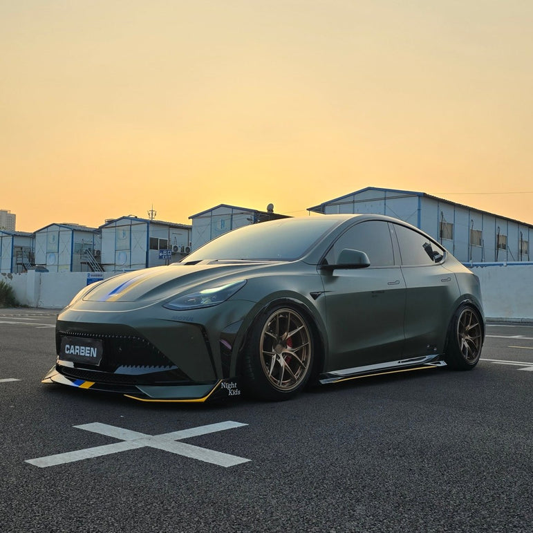 Robot Craftsman Tesla Model Y Starship Polypropylene Front Bumper Aftermarket Carbon Fiber Part / Bodykit - Robot Bodykits
