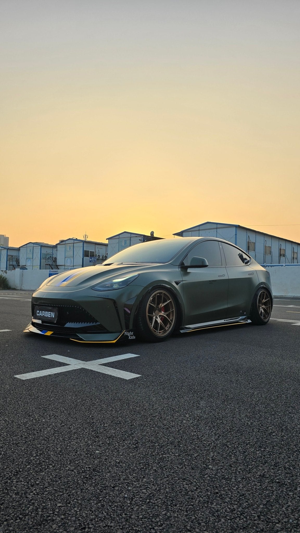 Robot Craftsman Tesla Model Y Starship Polypropylene Front Bumper Aftermarket Carbon Fiber Part / Bodykit - Robot Bodykits